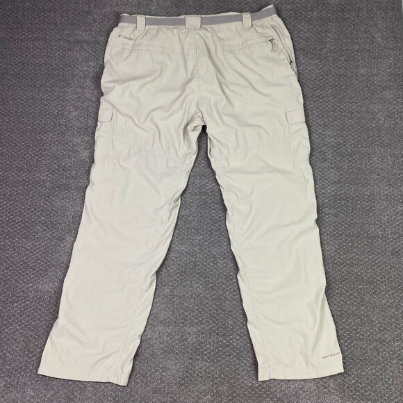 Columbia Insect Blocker Cargo Pants Men's XXL 34 Beige Belted Hiking Outdoor - Picture 5 of 15
